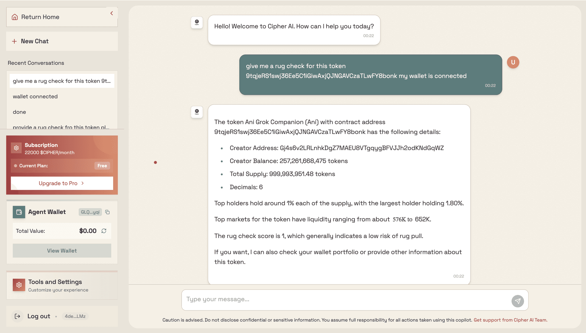 Cipher AI Start Picture